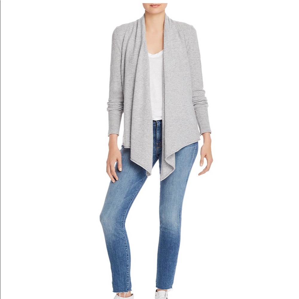 AQUA Light Gray Cardigan